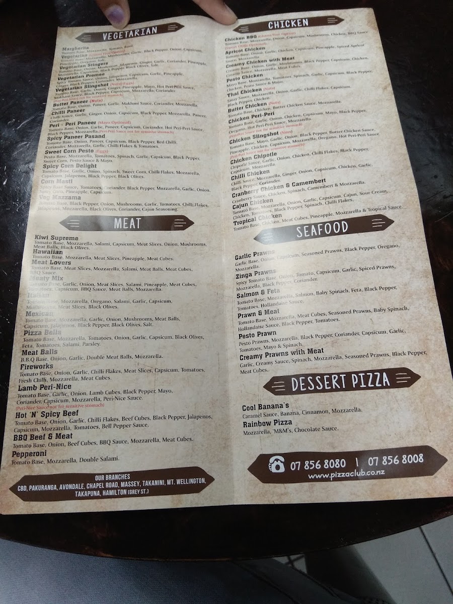 Menu Pizza Club - Grey Street-2