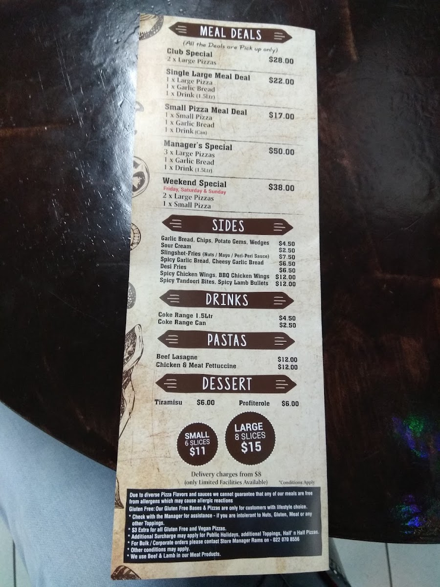 Menu Pizza Club - Grey Street-3